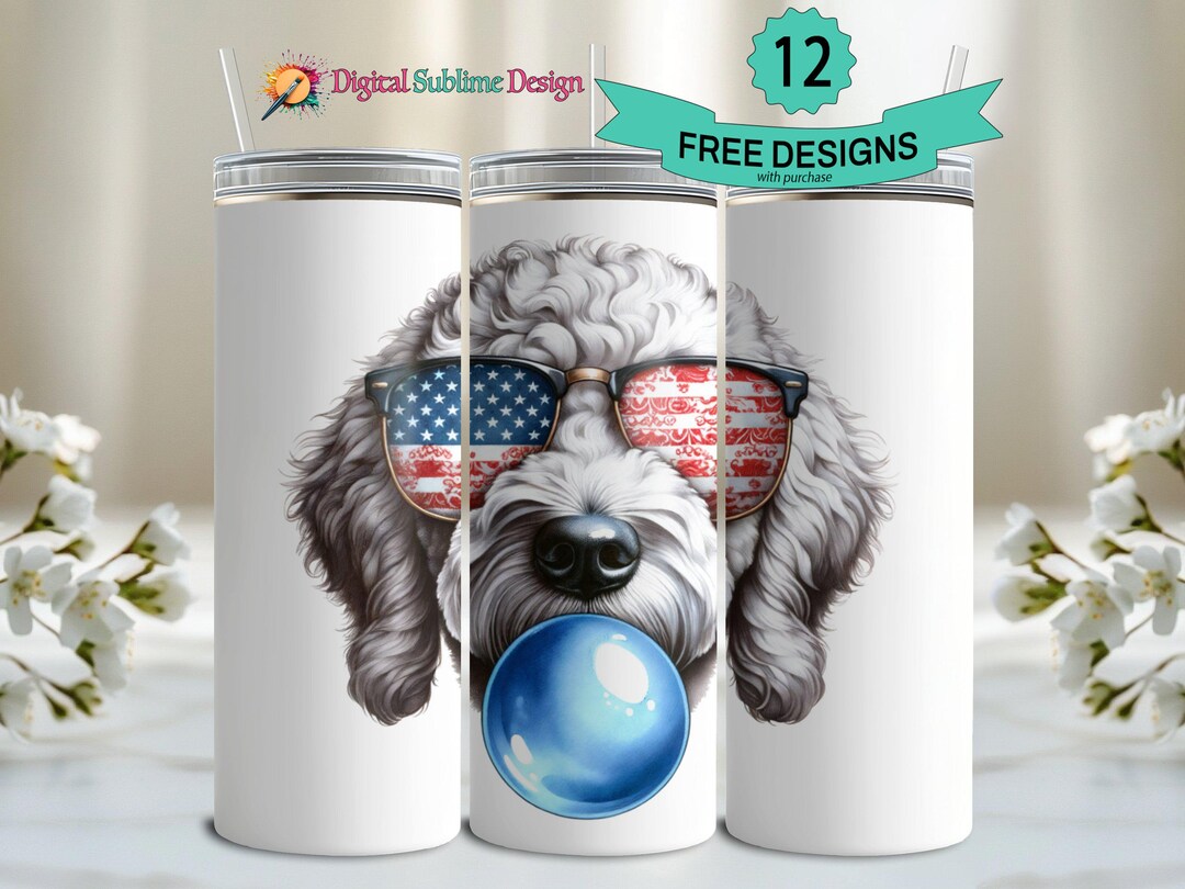 Goldendoodle Tumbler Wrap Golden Doodle PNG Goldendoodle Gift ...