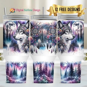 Tumbler, 40oz Skinny Tumbler Sublimation Designs, Tumbler Design PNG Digital Download