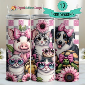 Veterinary Tumbler Wrap PNG Veterinary 20 oz Vet Tech Woche Sublimations-Veterinarier-Cup png 20