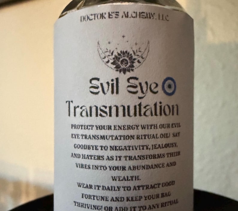 Evil Eye Transmutation Ritual Oil - Etsy