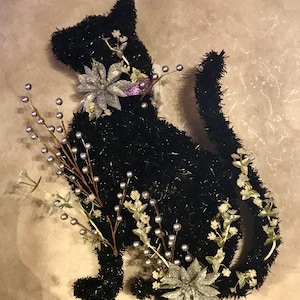 Benutzerdefinierte Katzenporträt-Kränze | Personalisierte Katze Türschild | Niedliche Kitty Geschenke | Jeder Anlass-Kranz