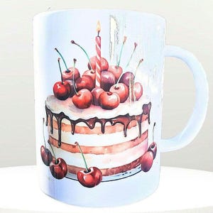 Red Happy Birthday Mug