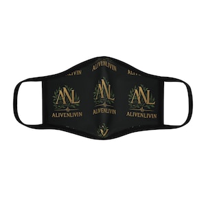 Stylish Fitted Face Mask | AlivenLivin Design for Everyday Wear, Gifts, Holidays, Festival, Fashion Accessory