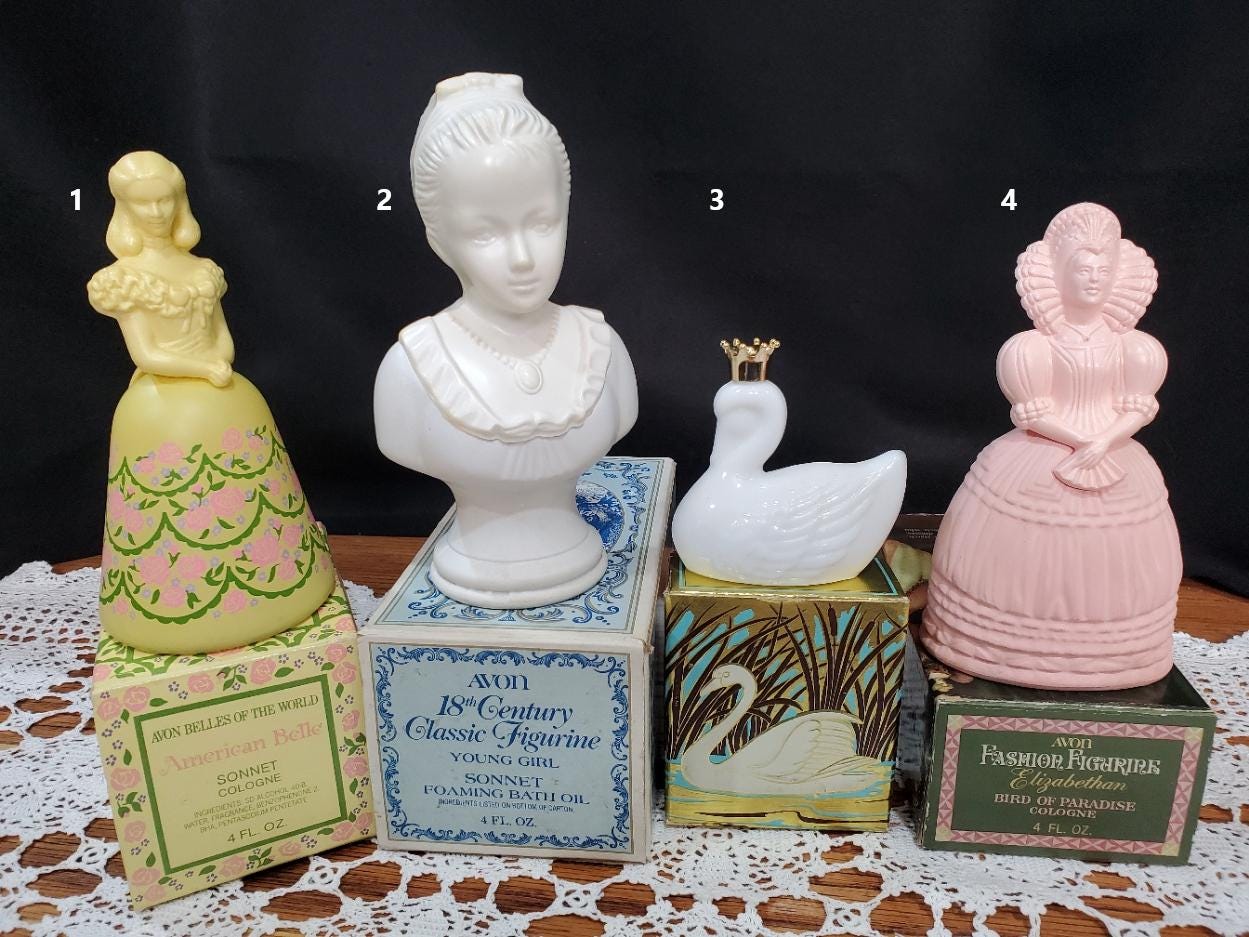 Vintage Figurine Avon Perfume Bottles UK