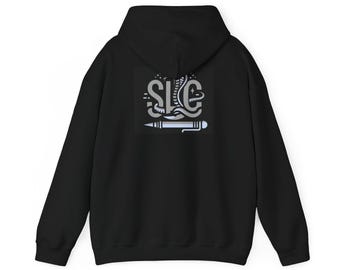 SLC zwart unisex sweatshirt met capuchon
