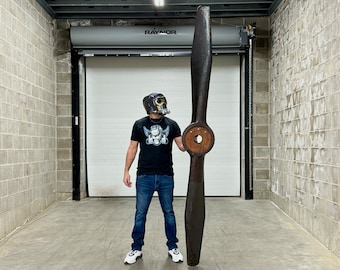 104" Lang of America Curtiss HS US Navy WWI Flying Boat Wooden Airplane Propeller - Pilot Gift - Man Cave - Wall Art- Hangar - Hotel Lobby