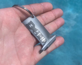 1950's Boeing B-47 StratoJet Bomber Airplane Bombs Away GE J47 TurboJet Compressor Vane Blade Keychain  - Pilots Aviation Gift - Fathers Day