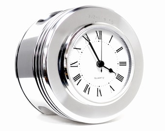 Radial Engine Gepolijste Piston Desk Clock gemaakt van Boeing Stearman Tweede Wereldoorlog Vliegtuig - geweldige verjaardag huwelijkscadeau