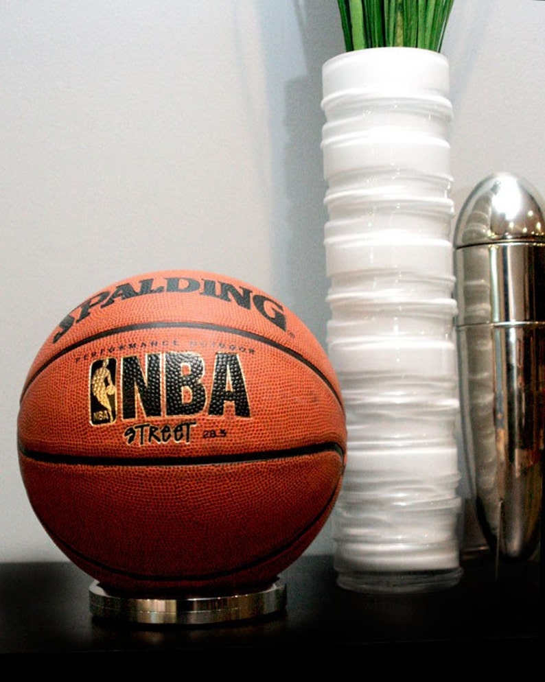 Ultra Premium Polished Signed Basketball Soccer Bowling Ball Display Stand image 4