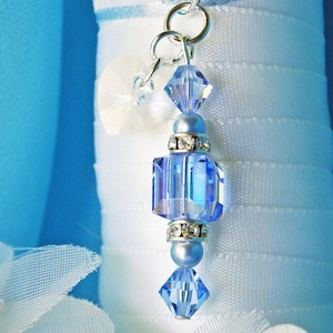 Something Blue For Bride, Wedding Bouquet Charm, Wedding Gifts for Bride, Bridal Shower Gift