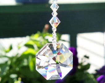 Swarovski Crystal Ceiling Fan Pull Chain, Prism Light Pull