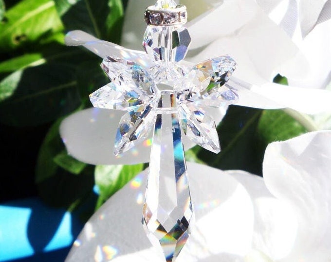 Pyramid Suncatcher Made Entirely With Swarovski Crystals Etsy