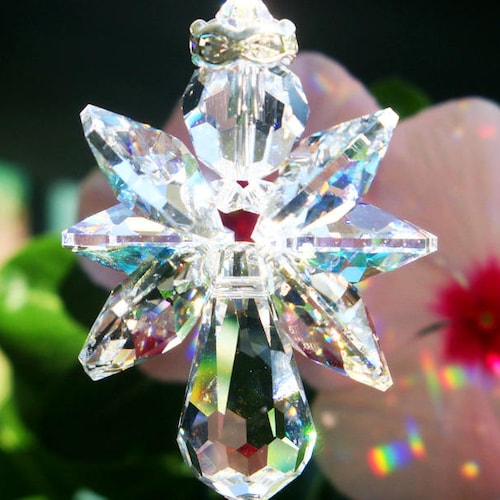 Angel Rear View Mirror Charm Swarovski Crystal Suncatcher for Etsy