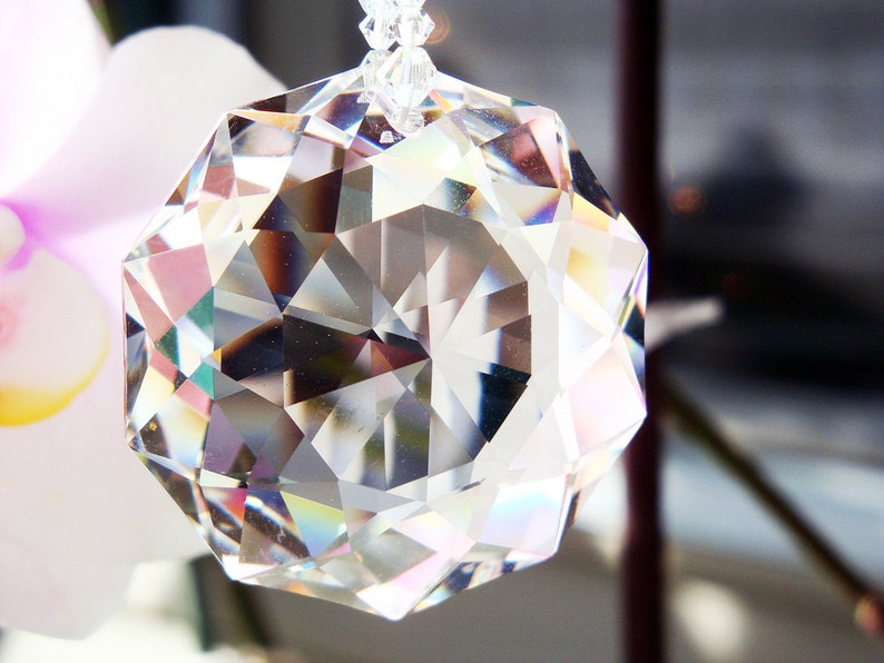 Swarovski Crystal Suncatcher Prism Hanging Crystals Sun Etsy