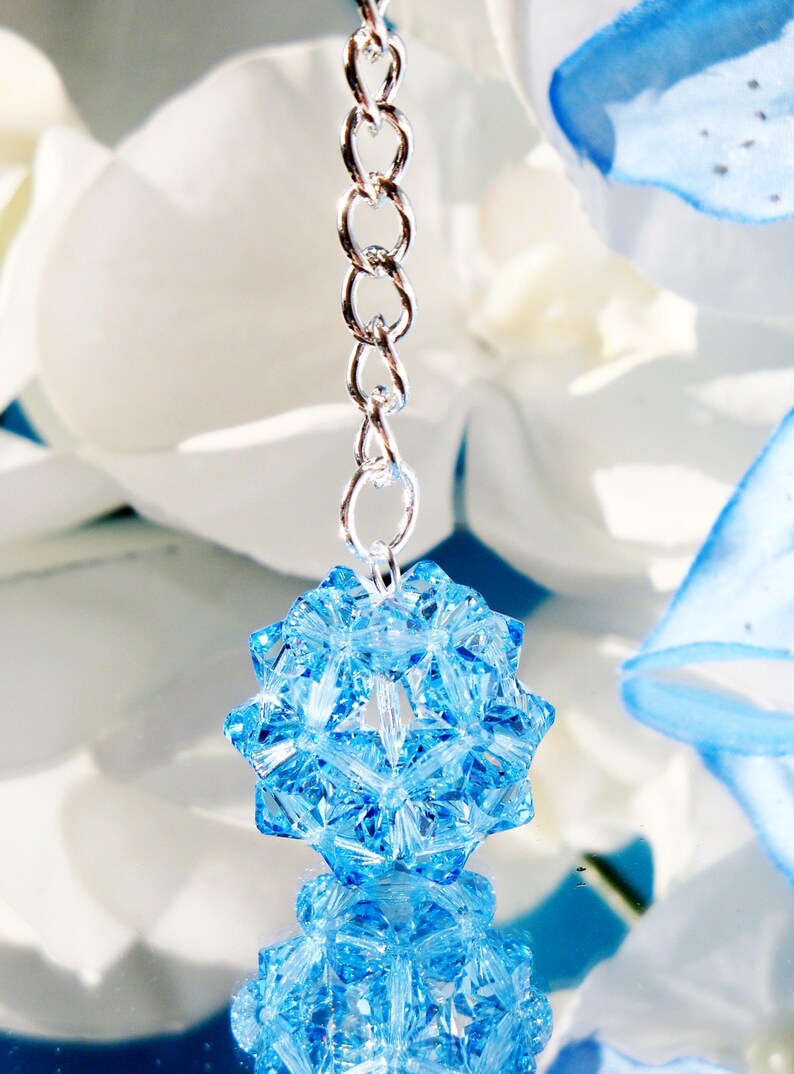 Crystal Ball Key Chain, Swarovski Crystal Keychain, Key Chain Bling