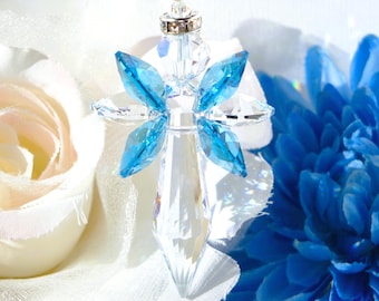 Guardian Angel Suncatcher for the Home, Crystal Angel Memorial Gift