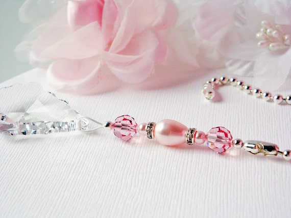 Ceiling Fan Pull Chain Swarovski Crystal Light Pink Ceiling Fan Pull Chain Swarovski, Nursery Ceiling Fan Pull Chain