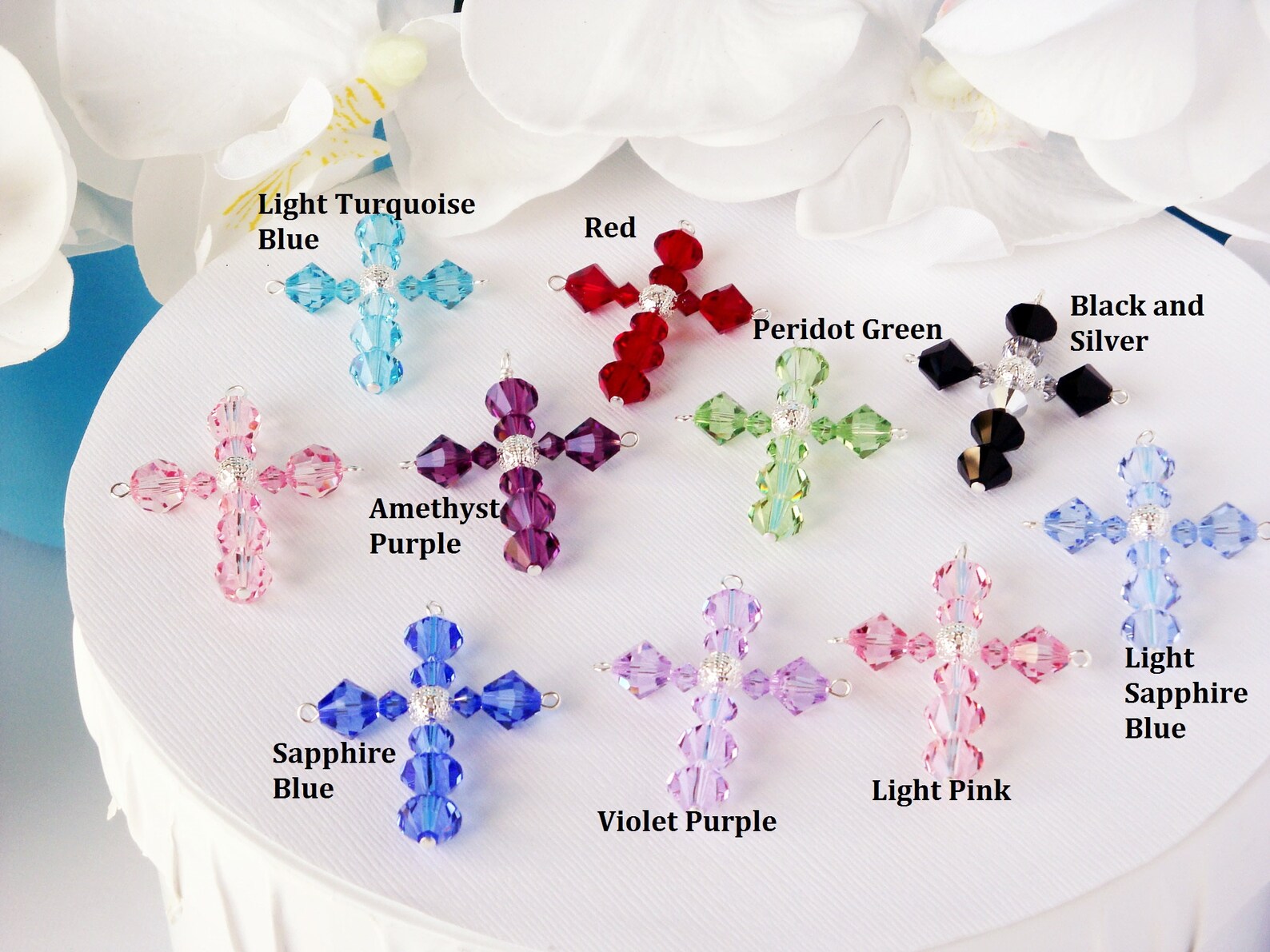 Crystal Cross Car Charm Religious Car Accessories Rear View Etsy