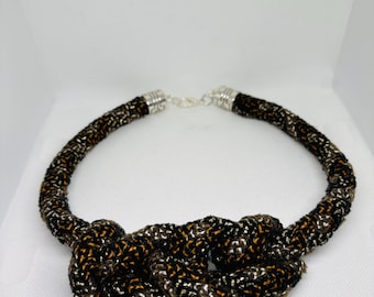 Elegant Hand-Braided Statement Necklace