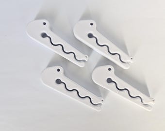 Set of 4 Crocodile Bag Clips | 3D Printed