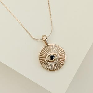 Gold Evil Eye Necklace - Good Luck Charm | Waterproof Necklace | Talisman Necklace | Turkish Evil Eye | Protection Jewelry | Gift for Her