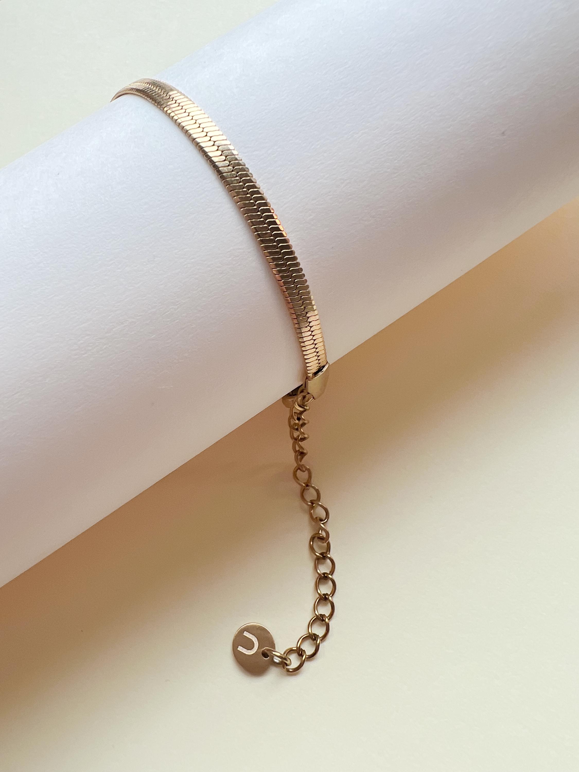 Flat Charm Bracelet - Etsy