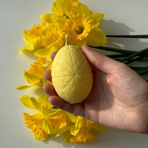 Pysanka Candle Collection | Star, Flower, Ornament Designs | Hand-Poured Soy Candles | Custom Colors and Magnolia Scent