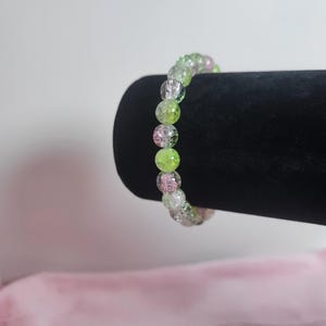 Bracelet jardin de perles de verre