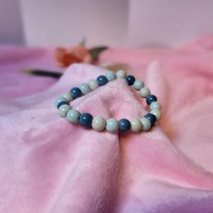 Under the sea glass bead bracelet