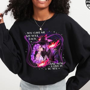 Rumi Jinu Kpop Demon Hunter Sweatshirt, You Give Me My Soul Back T Shirt, KPDH Rujinu Tee, Rumi Jinu Fans Gift Sweatshirt, Huntrix Saja Boys