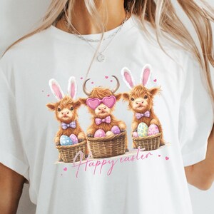 Easter Cow T-Shirt, Heifer Easter Day Shirt, Funny Easter Shirt, Gift For Easter, Easter Animal Shirt, Cute Easter Shirt, Easter Kids Tee