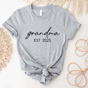 Personalized Grandma Shirt Est Year with Grandkids Names on Sleeve, Mothers Day Gift, Birthday Gift for Grandma, New Grandma Sweater