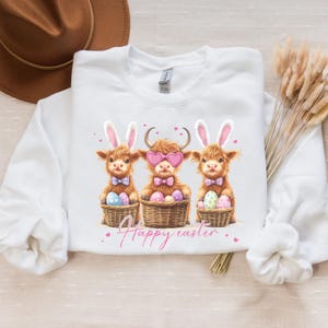 Easter Cow Sweatshirt, Heifer Easter Day Shirt, Funny Easter Shirt, Gift For Easter, Easter Animal Shirt, Cute Easter Shirt, Easter Kids Tee