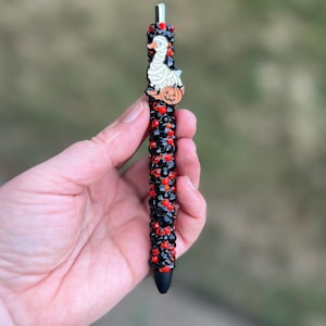 Rhinestone Goose Gel Pen with Refill: Sparkly Jeweled Office Stationery