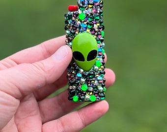 Alien Rhinestone Lighter Case | Junk Case