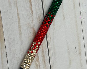 Rhinestone Ombré Gel Pen: Sparkly Crystal Bedazzled Pen with Refill