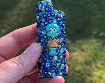 Squidward-aanstekerdoos met strasssteentjes | Junkcase