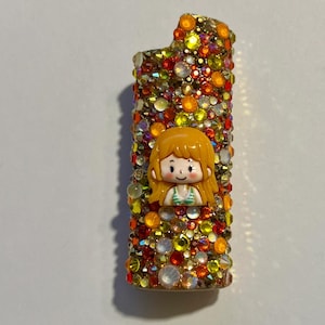 Nami Rhinestone Lighter Case | Sparkly Bling Refillable Lighter Cover | Bedazzled Crystal Lighter Sleeve | Gift for Her