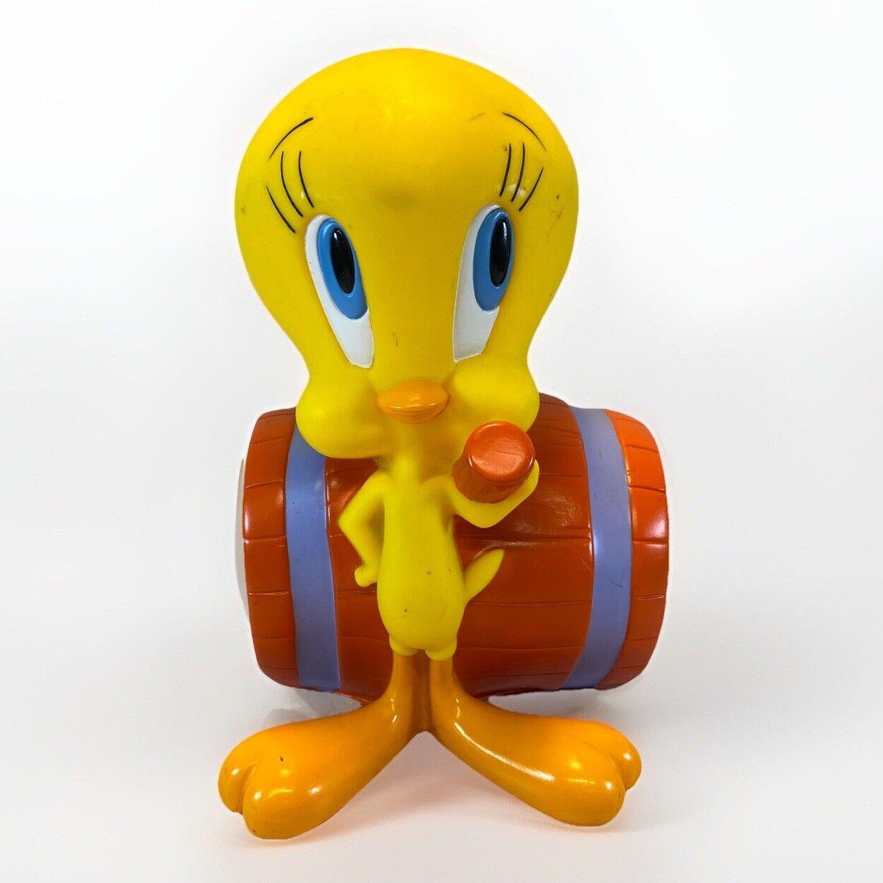 Vtg Tweety Bird 1997 Barrel Piggy Bank Warner Brothers Looney