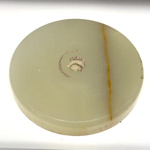 Vintage Onyx Marble Round Multicolor Spacer Break Stand Table Floor Lamp Base