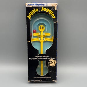 Vintage Kreative Spielzeug Jiggle Juggler Kind Spielzeug Spiel Kunststoff 1970er Jahre