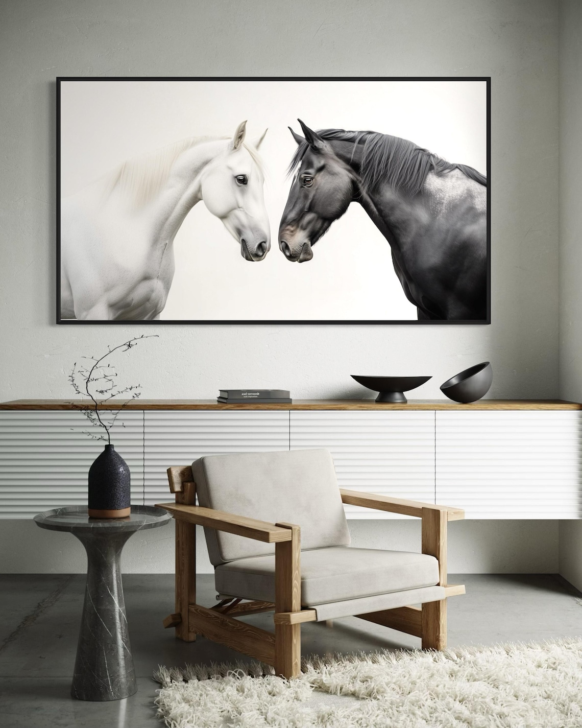 Black And White Horse Portrait Western Style Print Equine Poster Art black-and-white-horse-portrait-western-style-print-equine-poster-art