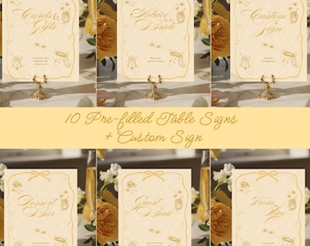 彼女はハチミツを見つけた ブライダルシャワー テーブルサインセット、ハチのブライダルシャワーサイン、編集可能なCanvaテンプレート、5x7インチと8x10インチの印刷可能なサイン