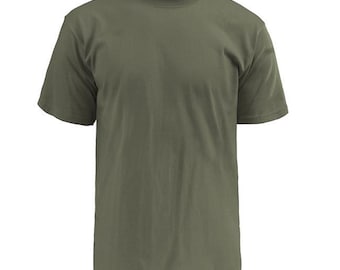 Military & Marine Corps Lightweight Skivvy T-Shirts – Soffe 3-Pack, 50/50 Base Layer, OD Green