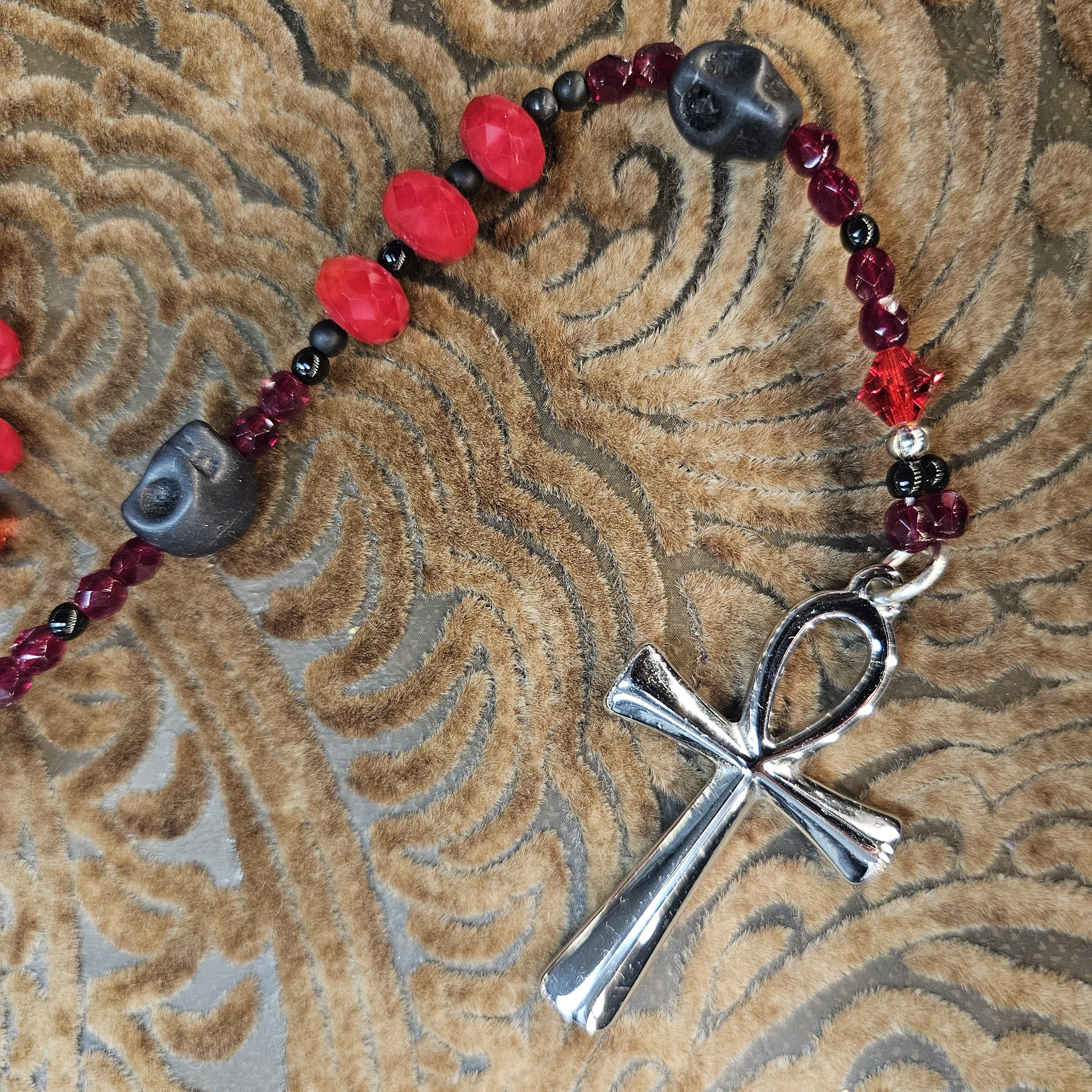 The Bathory Vampireinspired Rosary Necklace Handmade by Tanya