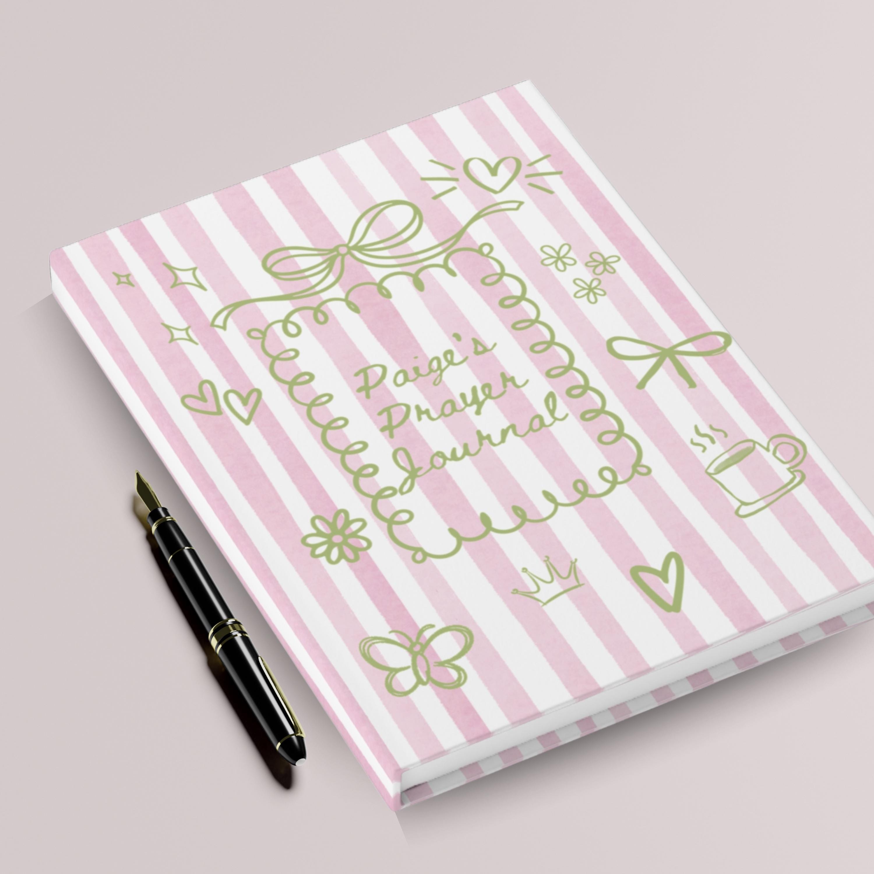 Personalized Doodle Prayer Journal Hardcover Christian Bible Study ...