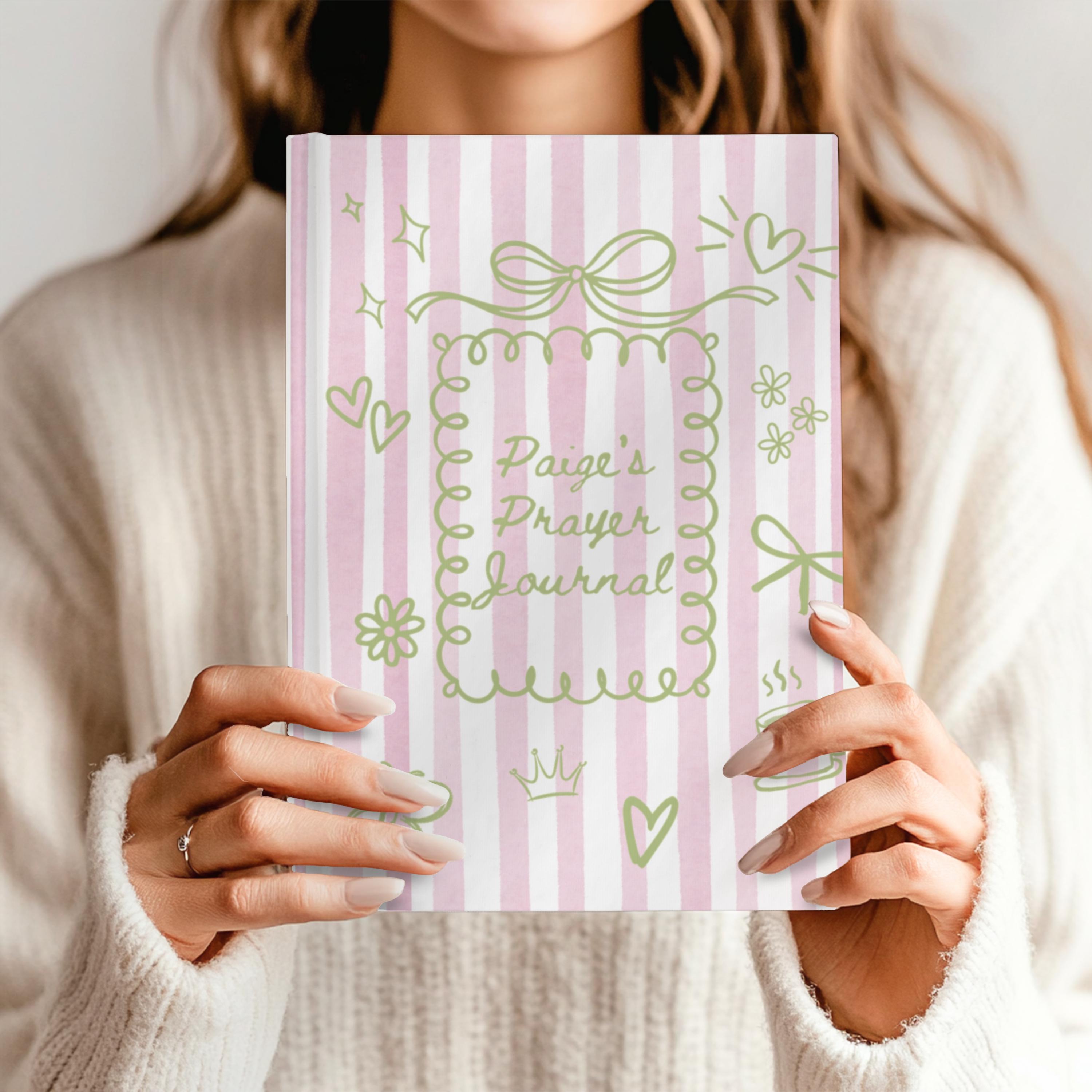 Personalized Doodle Prayer Journal Hardcover Christian Bible Study ...