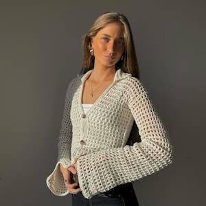 Honeycomb Cardigan Pattern - Etsy