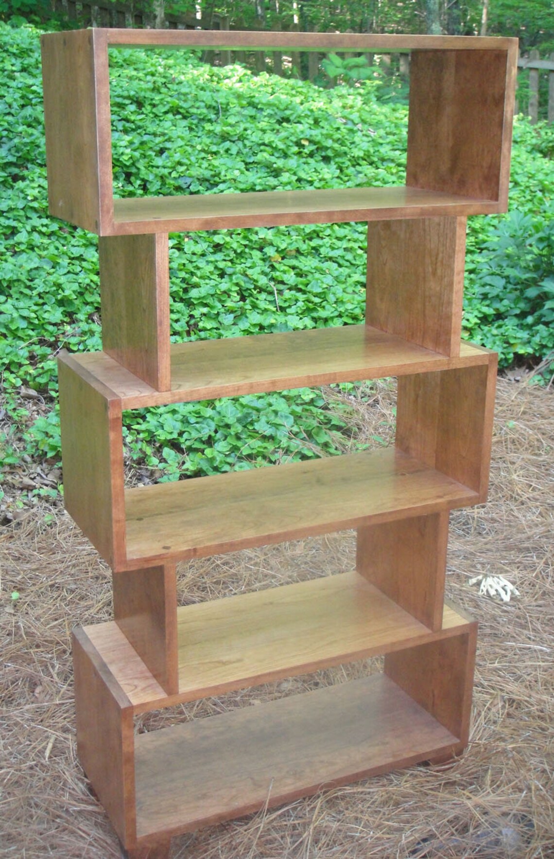 Mid Century Modern Bookcase With Standard Shelf Heights Etsy