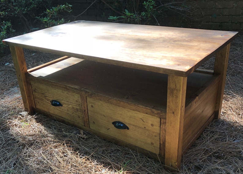 Custom Made Mr2 Pine Farmhouse Coffee Table Or Bench From Rough Hewn Sugar